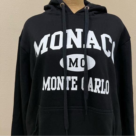 Monaco Monte Carlo Black Sweatshirt Hoodie Men Size XL New Hooded Gravitee NWT - Picture 7 of 15